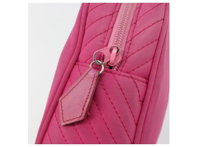 SAINT LAURENT Borsa a Mano Canvas Rosa Oro Auth bs35590 D'oro - vista 14