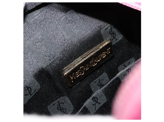 SAINT LAURENT Borsa a Mano Canvas Rosa Oro Auth bs35590 D'oro - vista 15