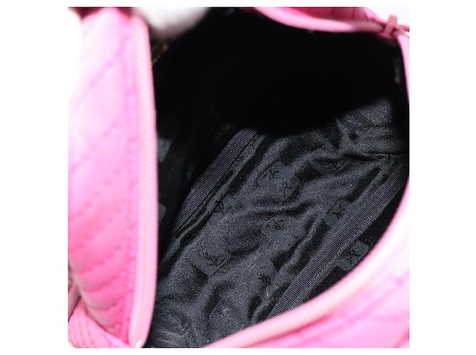 SAINT LAURENT Borsa a Mano Canvas Rosa Oro Auth bs35590 D'oro - vista 16