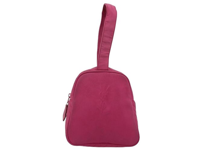SAINT LAURENT Borsa a Mano Canvas Rosa Oro Auth bs35590 D'oro - vista 2