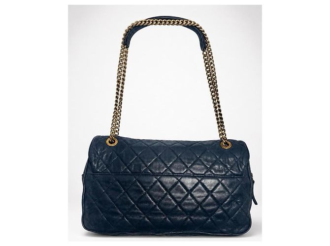 Chanel Borsa Shiva Jumbo Classic Flap Nero Gold hardware - vista 7