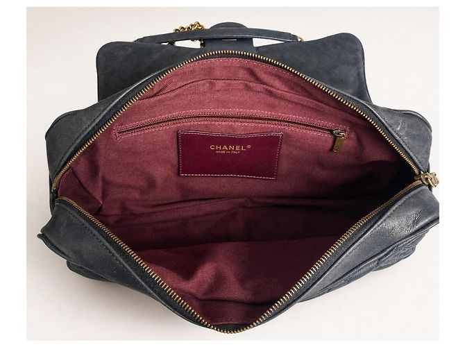 Chanel Borsa Shiva Jumbo Classic Flap Nero Gold hardware - vista 8