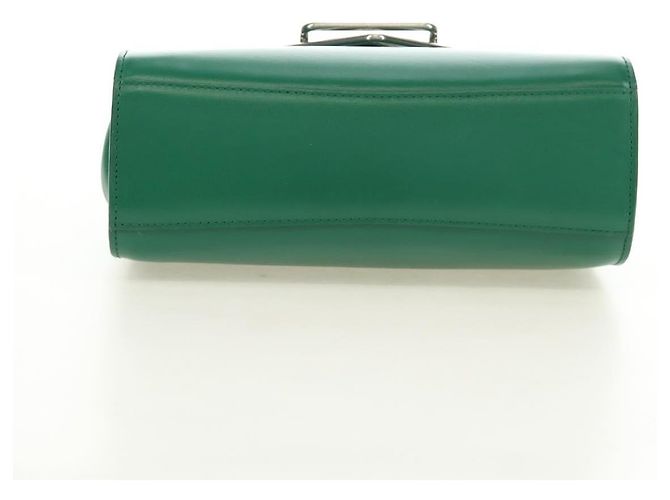 Borsa a Spalla BOTTEGA VENETA Pelle Verde Argento Auth bs35500V - vista 11