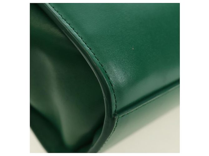Borsa a Spalla BOTTEGA VENETA Pelle Verde Argento Auth bs35500V - vista 14