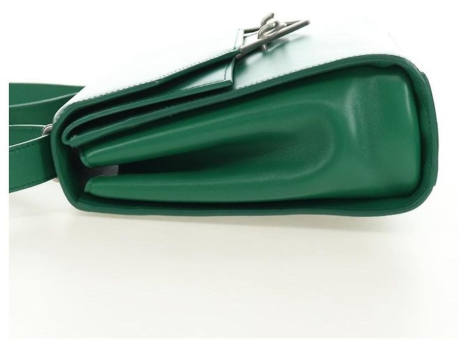 Borsa a Spalla BOTTEGA VENETA Pelle Verde Argento Auth bs35500V - vista 4