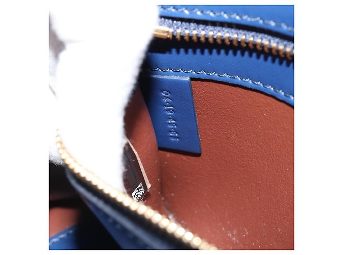 Chloé Borsa Tote Chloe in pelle blu e oro Auth 184989A D'oro - vista 23