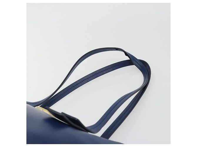 Chloé Borsa Tote Chloe in pelle blu e oro Auth 184989A D'oro - vista 8