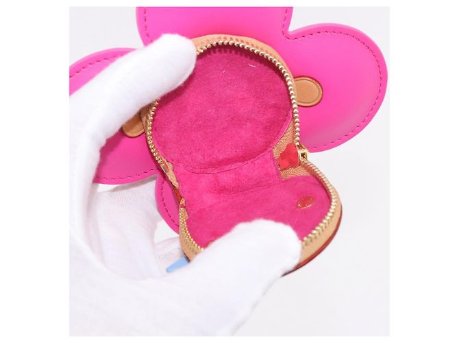 LOUIS VUITTON Vivienne Porta-moedas de Couro Rosa M81700 LV Auth 184785SAM - vista 9