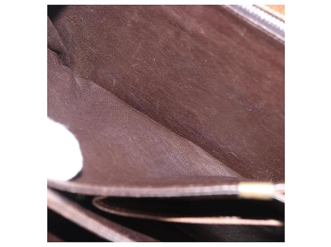 Céline Borsa a tracolla CELINE Horse Carriage in pelle marrone e oro Auth ep14860 D'oro - vista 22