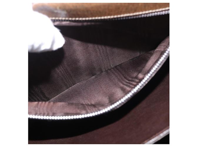 Céline Borsa a tracolla CELINE Horse Carriage in pelle marrone e oro Auth ep14860 D'oro - vista 24