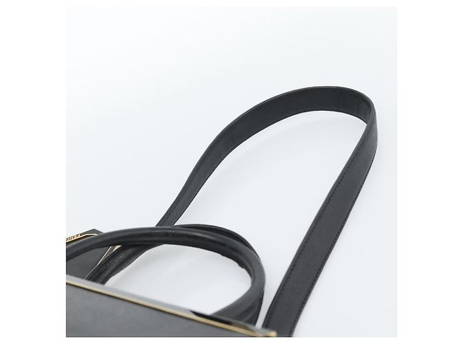 FENDI Tote Bag Leder 2way Schwarz Gold Auth bs35580 Golden - Ansicht 10