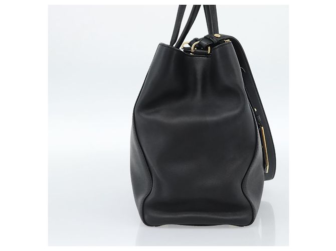 FENDI Tote Bag Leder 2way Schwarz Gold Auth bs35580 Golden - Ansicht 4