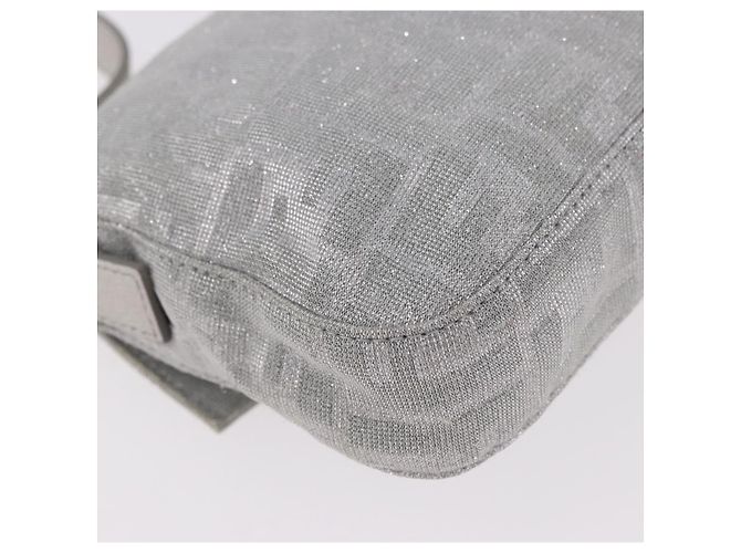 FENDI Zucca Canvas Mamma Baguette Borsa a Spalla con Strass Argento Autentica am11868SM - vista 12