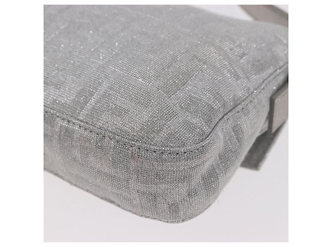 FENDI Zucca Canvas Mamma Baguette Borsa a Spalla con Strass Argento Autentica am11868SM - vista 13