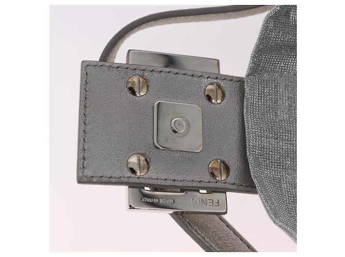 FENDI Zucca Canvas Mamma Baguette Borsa a Spalla con Strass Argento Autentica am11868SM - vista 19