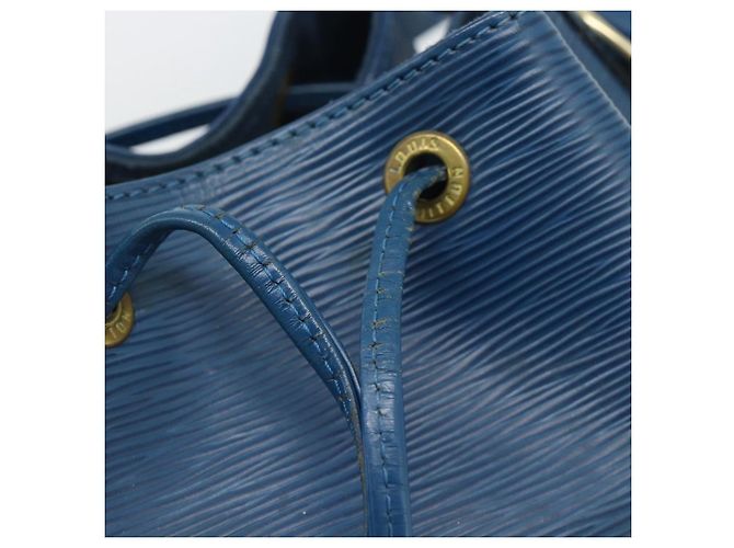 Borsa a tracolla LOUIS VUITTON Epi Petit Noe Blue M44105 LV Auth ep14776 - vista 14