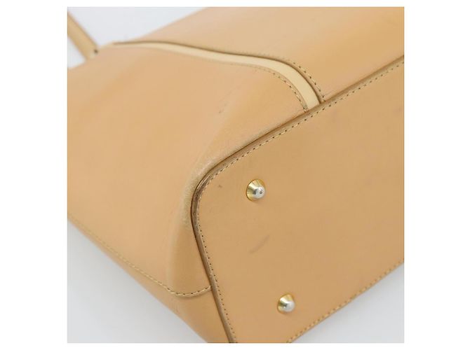 Borsa Tote BURBERRY in pelle Beige Oro Auth ep14835 D'oro - vista 12