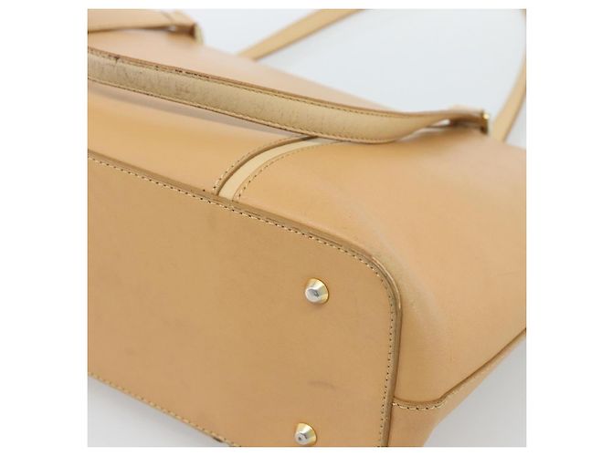 Borsa Tote BURBERRY in pelle Beige Oro Auth ep14835 D'oro - vista 13
