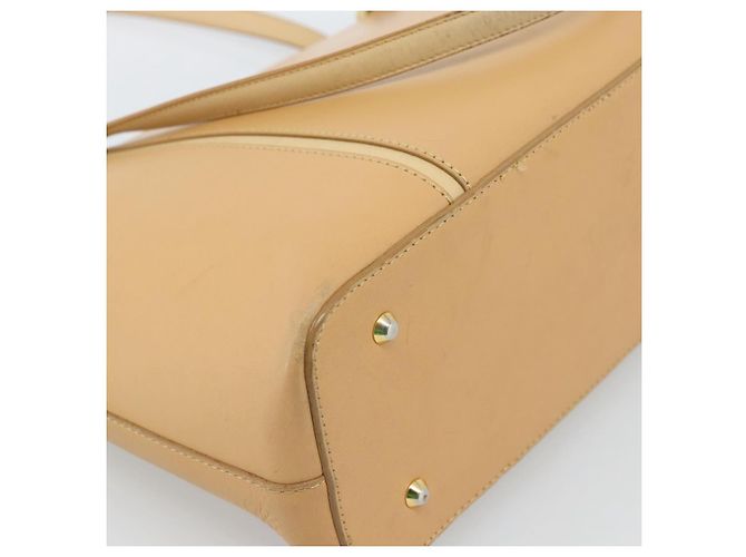 Borsa Tote BURBERRY in pelle Beige Oro Auth ep14835 D'oro - vista 14