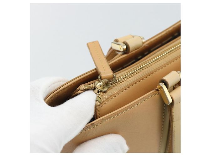 Borsa Tote BURBERRY in pelle Beige Oro Auth ep14835 D'oro - vista 16