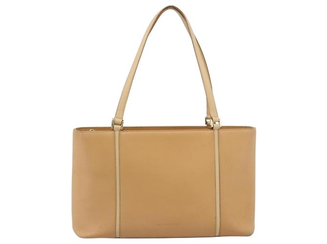 Borsa Tote BURBERRY in pelle Beige Oro Auth ep14835 D'oro - vista 2