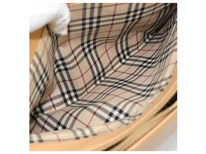 Borsa Tote BURBERRY in pelle Beige Oro Auth ep14835 D'oro - vista 23