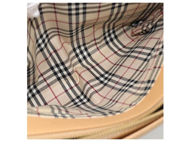 Borsa Tote BURBERRY in pelle Beige Oro Auth ep14835 D'oro - vista 24