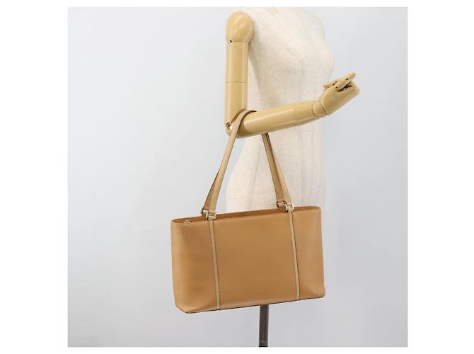 Borsa Tote BURBERRY in pelle Beige Oro Auth ep14835 D'oro - vista 25