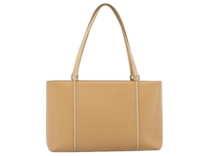 Borsa Tote BURBERRY in pelle Beige Oro Auth ep14835 D'oro - vista 3