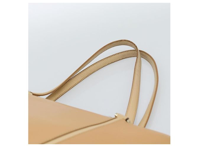 Borsa Tote BURBERRY in pelle Beige Oro Auth ep14835 D'oro - vista 8