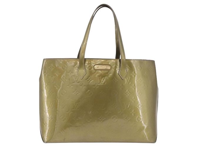 LOUIS VUITTON Monogram Vernis Wilshire GM Tote Bag Gris Art Deco LV Auth ep14862 Grigio - vista 2