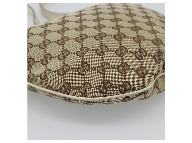 Borsa a tracolla GUCCI GG Canvas Newbrit Beige Oro 169998 Auth ep14864 D'oro - vista 12