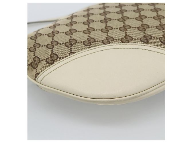 Borsa a tracolla GUCCI GG Canvas Newbrit Beige Oro 169998 Auth ep14864 D'oro - vista 14