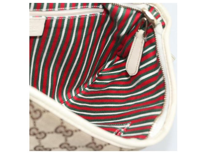 Borsa a tracolla GUCCI GG Canvas Newbrit Beige Oro 169998 Auth ep14864 D'oro - vista 18