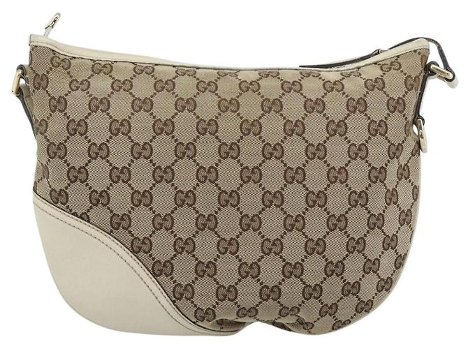 Borsa a tracolla GUCCI GG Canvas Newbrit Beige Oro 169998 Auth ep14864 D'oro - vista 3