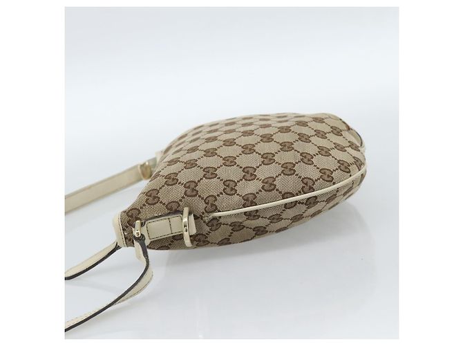Borsa a tracolla GUCCI GG Canvas Newbrit Beige Oro 169998 Auth ep14864 D'oro - vista 4