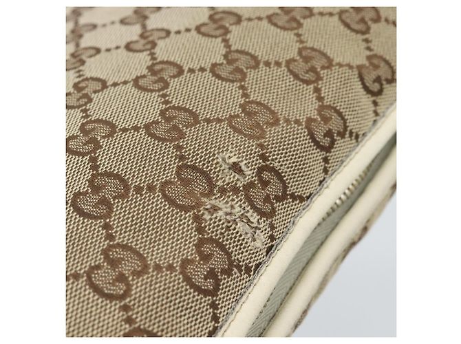 Borsa a tracolla GUCCI GG Canvas Newbrit Beige Oro 169998 Auth ep14864 D'oro - vista 7