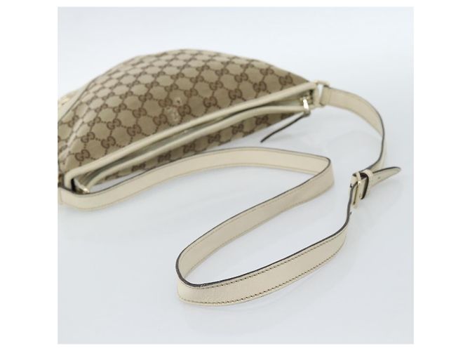 Borsa a tracolla GUCCI GG Canvas Newbrit Beige Oro 169998 Auth ep14864 D'oro - vista 8