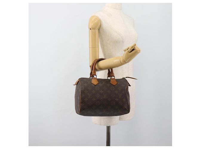 LOUIS VUITTON Borsa Monogram Speedy 25 M41528 LV Auth 185496 Monogramma - vista 20