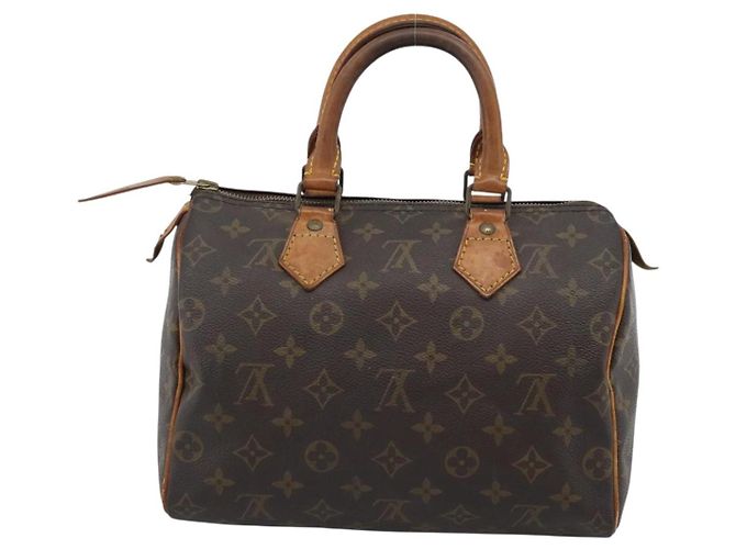 LOUIS VUITTON Borsa Monogram Speedy 25 M41528 LV Auth 185496 Monogramma - vista 3