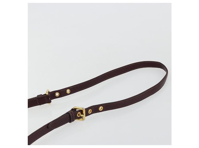 Borsa Miu Miu in pelle 2way Rosso Oro Auth ka4739A D'oro - vista 10