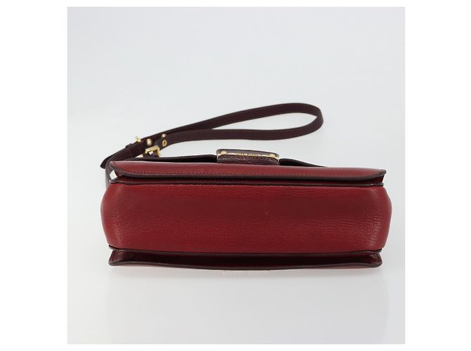 Borsa Miu Miu in pelle 2way Rosso Oro Auth ka4739A D'oro - vista 11