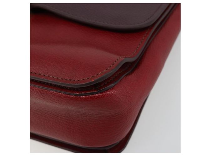 Borsa Miu Miu in pelle 2way Rosso Oro Auth ka4739A D'oro - vista 12