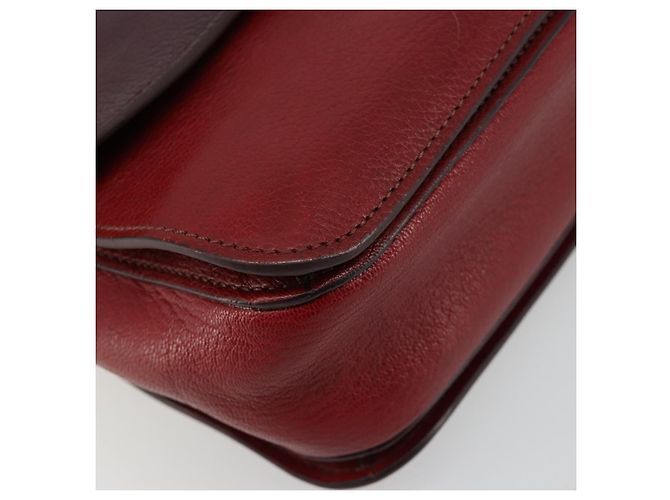 Borsa Miu Miu in pelle 2way Rosso Oro Auth ka4739A D'oro - vista 13