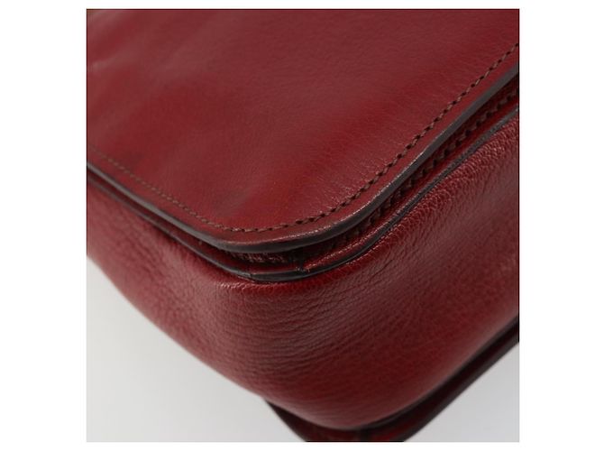 Borsa Miu Miu in pelle 2way Rosso Oro Auth ka4739A D'oro - vista 15