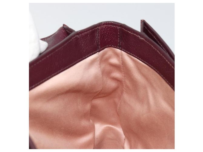Borsa Miu Miu in pelle 2way Rosso Oro Auth ka4739A D'oro - vista 21