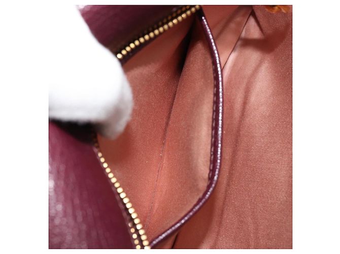Borsa Miu Miu in pelle 2way Rosso Oro Auth ka4739A D'oro - vista 26