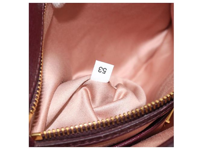 Borsa Miu Miu in pelle 2way Rosso Oro Auth ka4739A D'oro - vista 28