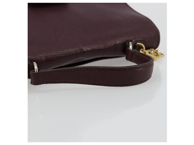 Borsa Miu Miu in pelle 2way Rosso Oro Auth ka4739A D'oro - vista 7