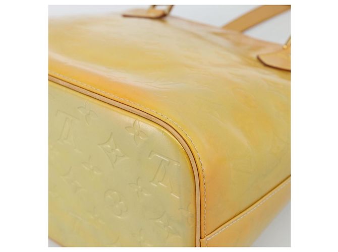 LOUIS VUITTON Borsa Monogram Vernis Houston Gris M91053 LV Auth ti3940 Grigio - vista 12